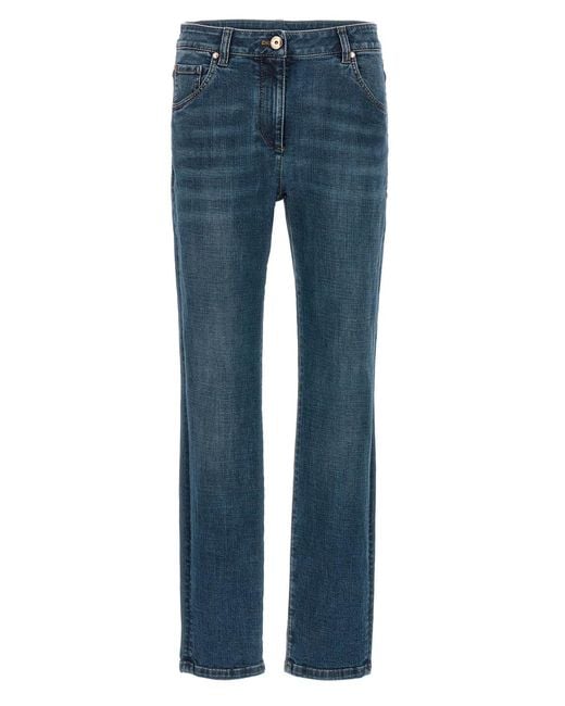 Brunello Cucinelli Blue 'Monile' Jeans