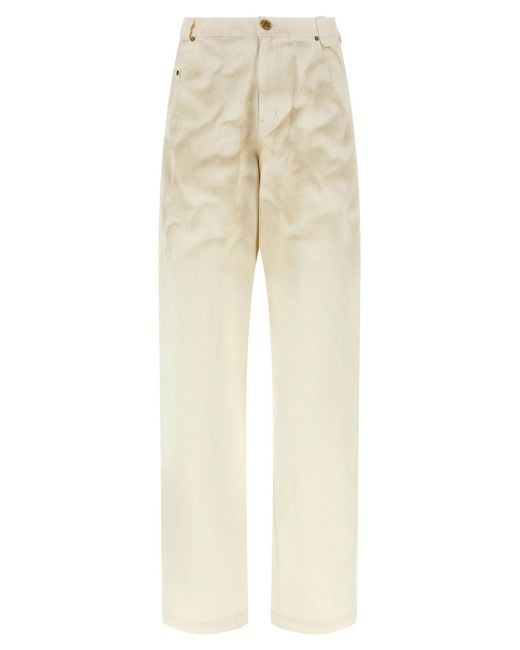 Willy Chavarria Natural 'Bad Boy' Jeans for men