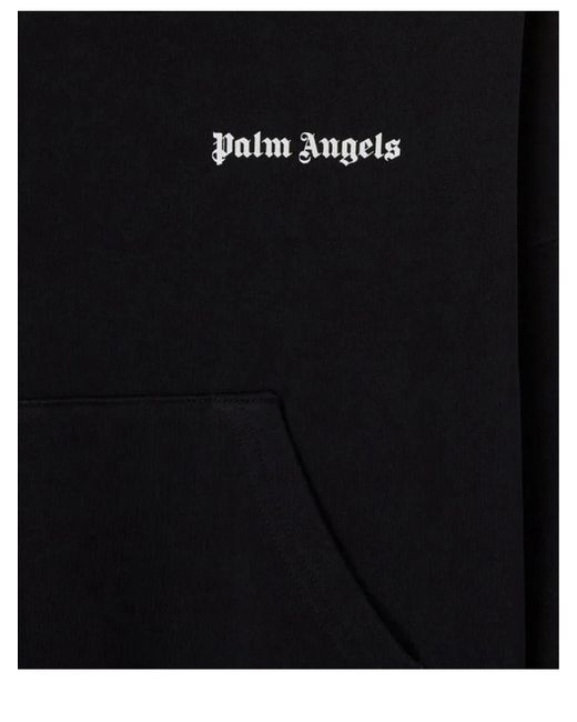 Palm Angels Black Sweatshirt With Logo