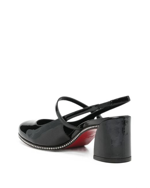 Christian Louboutin Black Jamistrass Patent Leather Pumps