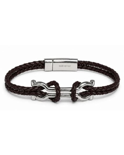 Ferragamo Black Brass Jewelry for men