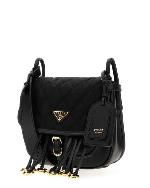 Prada Black Tessuto+Pelle