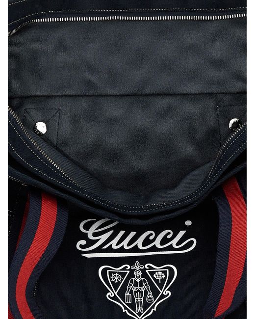 Gucci Blue Large Coat Of Arms Shopping for men