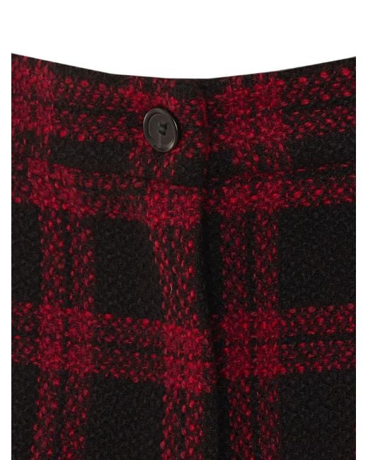 Pinko Red Polyester Shorts