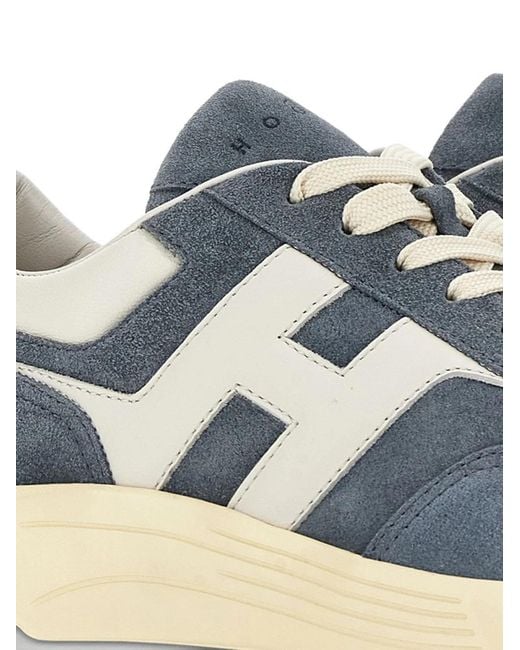 Hogan Blue Hyperlight Leather Sneakers for men