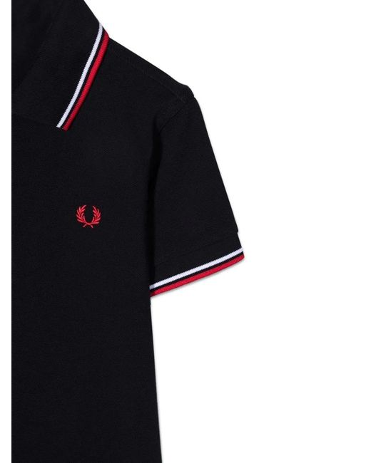 Fred Perry Black Twin Tipped Shirt