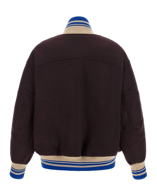 Dries Van Noten Blue 'Valdi' Bomber Jacket