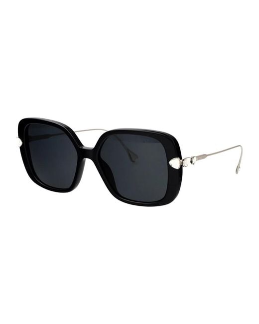 Swarovski Black Acetate Sunglasses