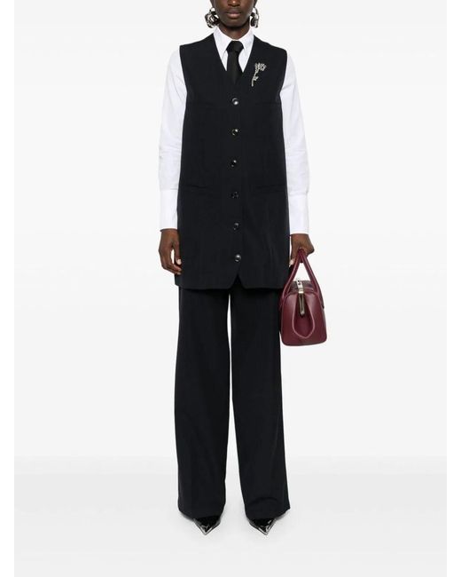 Prada Black Light Glass Brass Pants