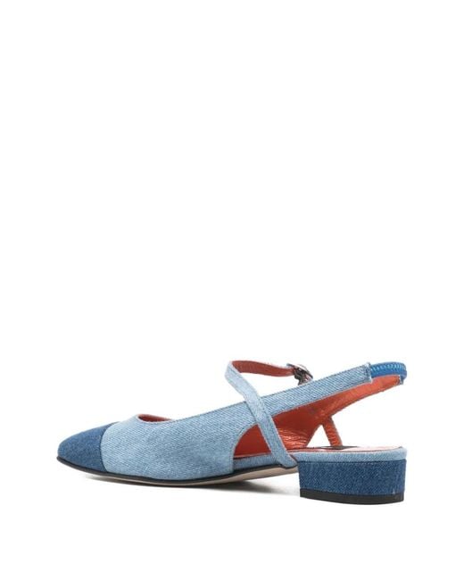 CAREL PARIS Blue Oceano Slingback Ballets