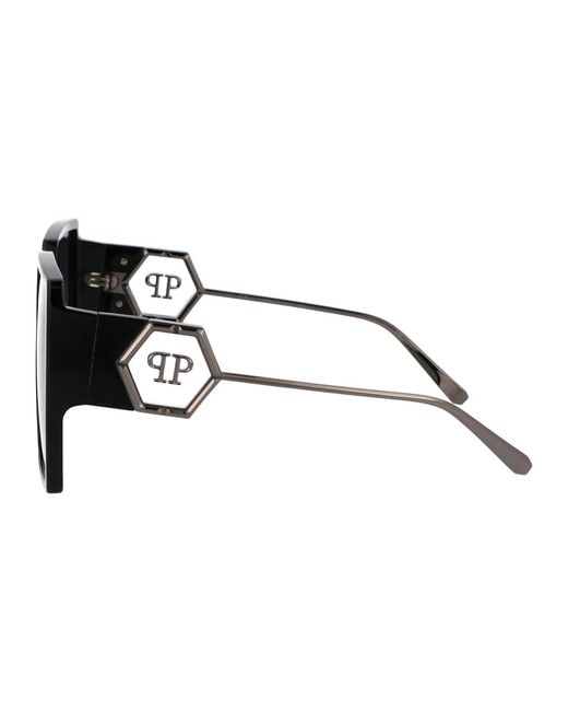 Philipp Plein Black Titanium Sunglasses