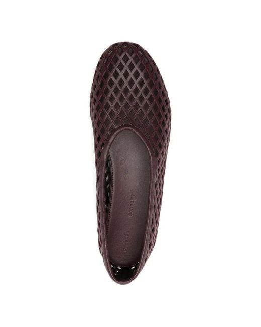 Proenza Schouler White Tee Perforated Ballerina Flats
