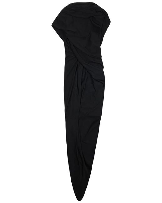 Balenciaga Black Draped Dress