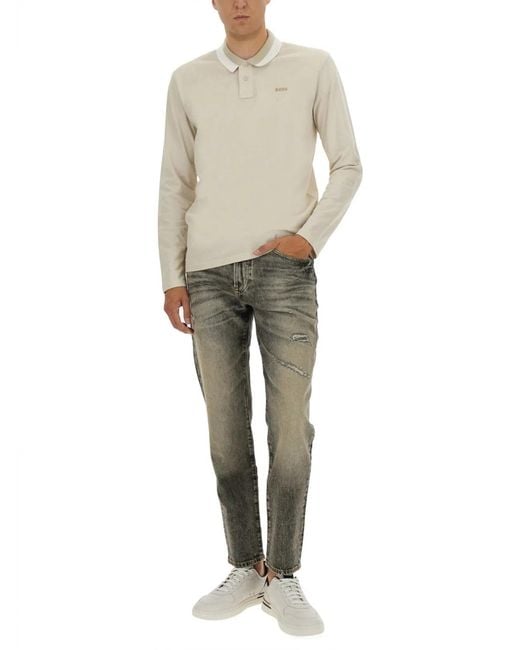 Boss Natural Polo Shirt Peoxfordlong for men