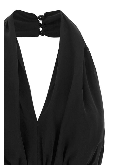 ROTATE BIRGER CHRISTENSEN Black Rotate Birger Christensen Curling Dress