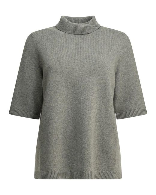 Alaïa Gray Alaia Cashmere Turtleneck Sweater