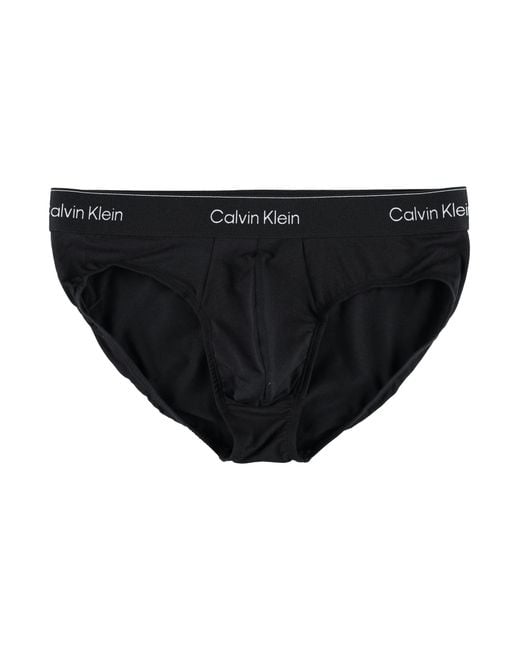 Calvin Klein Black 3-Pack Cotton Blend Briefs for men