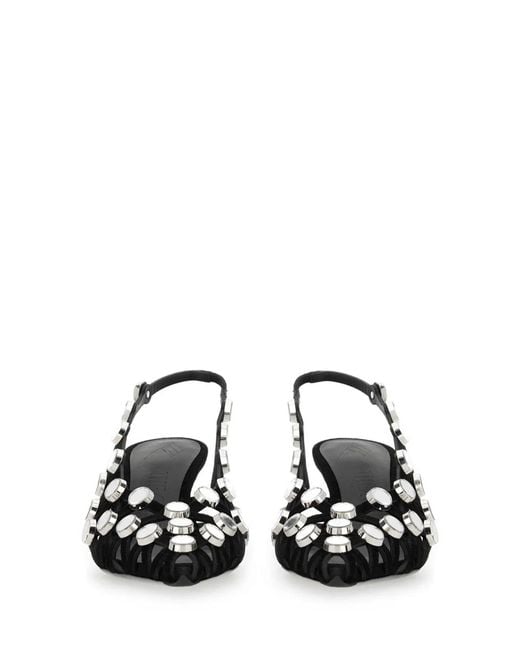 The Attico Black Slingback Grid