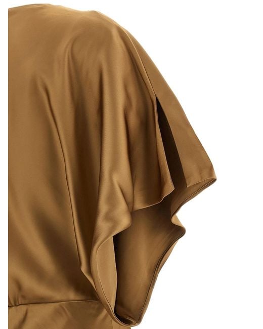 Norma Kamali Natural 'Reverse Obie' Dress