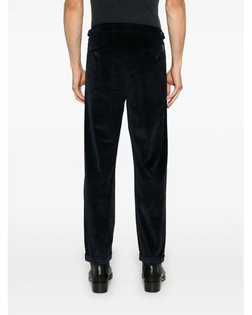 Jacob Cohen Black Crop Slim Single Pence Henry Pant for men