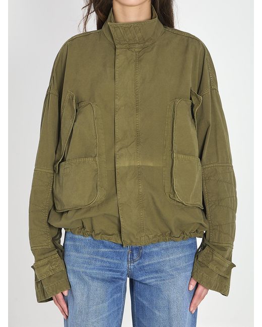 The Attico Green Military Bomber