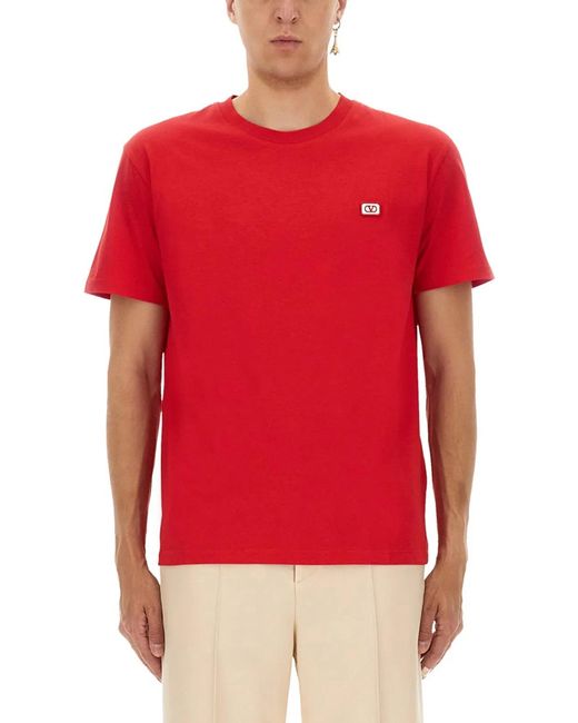 Valentino Red Cotton T-Shirts for men