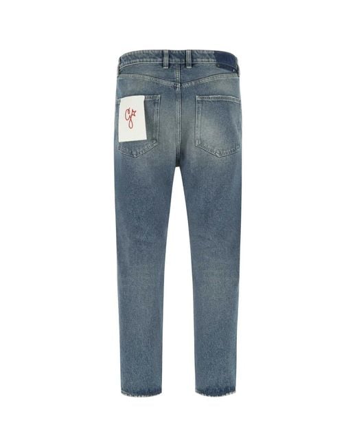 Golden Goose Deluxe Brand Blue Golden M's Happy Medium Stone Washed Denim for men