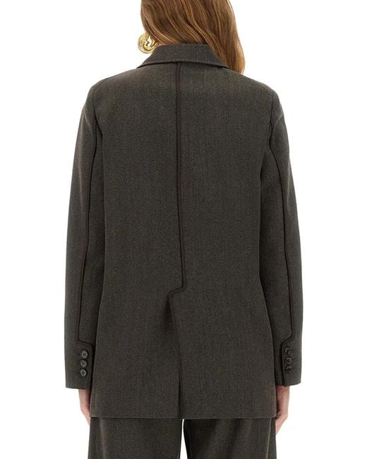 Moschino Gray Wool Blend Jacket