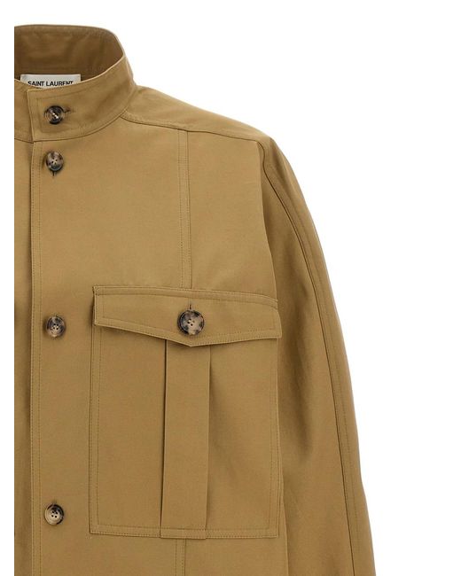Saint Laurent Natural 'Saharienne' Shirt