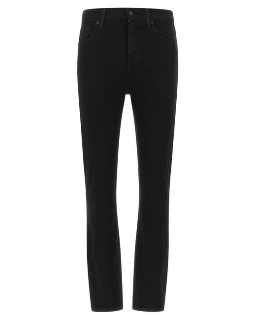 7 For All Mankind Black 'Ankle Skinny' Jeans