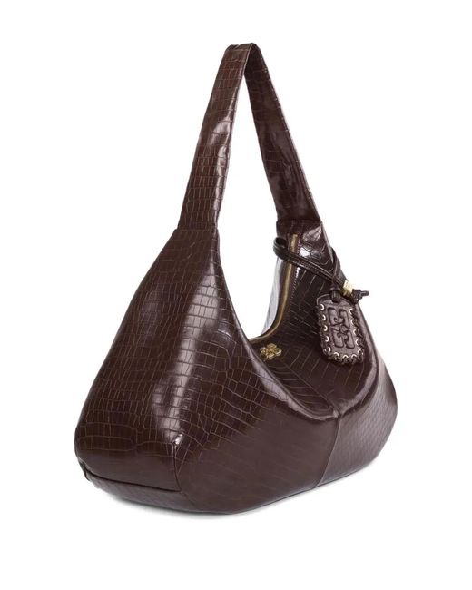Ganni Brown Rec Le Shoulder Bags
