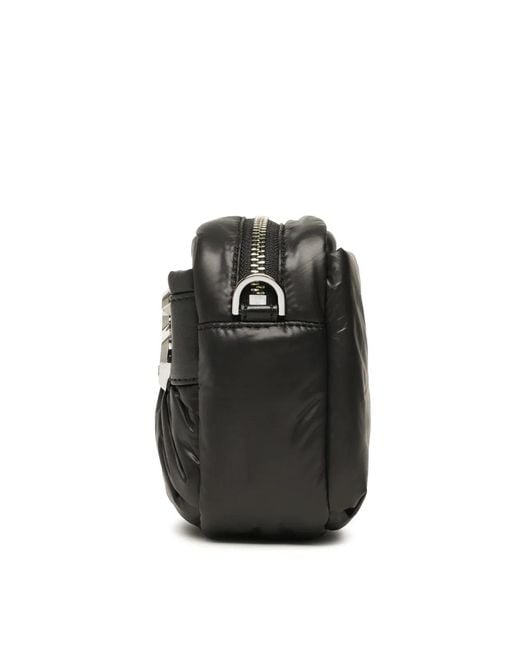 Michael Kors Black Leonie Logo Plaque Crossbody Bag