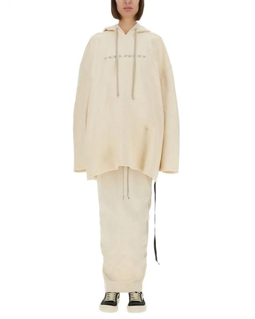 Rick Owens White "Peter" Sweatshirt