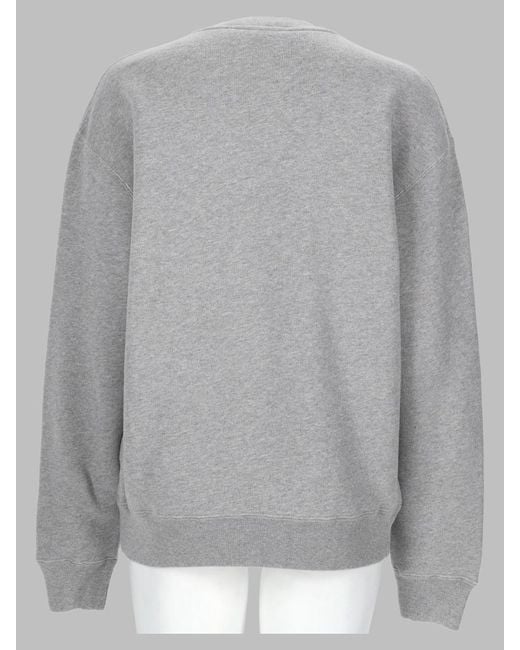 J.W. Anderson Gray Felpa Con Logo Ricamato "Anchor" for men