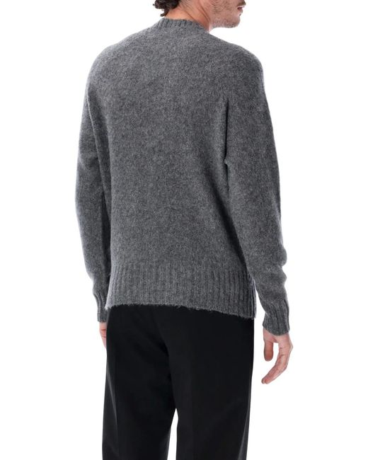 Tom Ford Gray Cashmere Crewneck Sweater for men