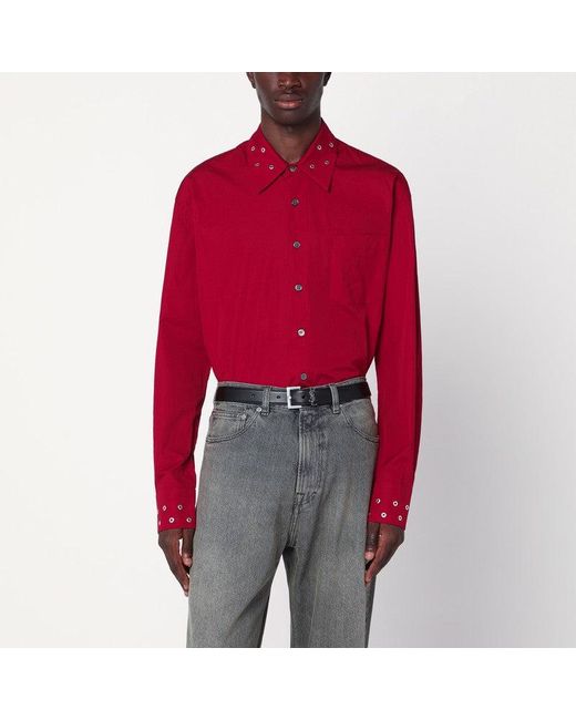Our Legacy Red Cotton Shirt for men