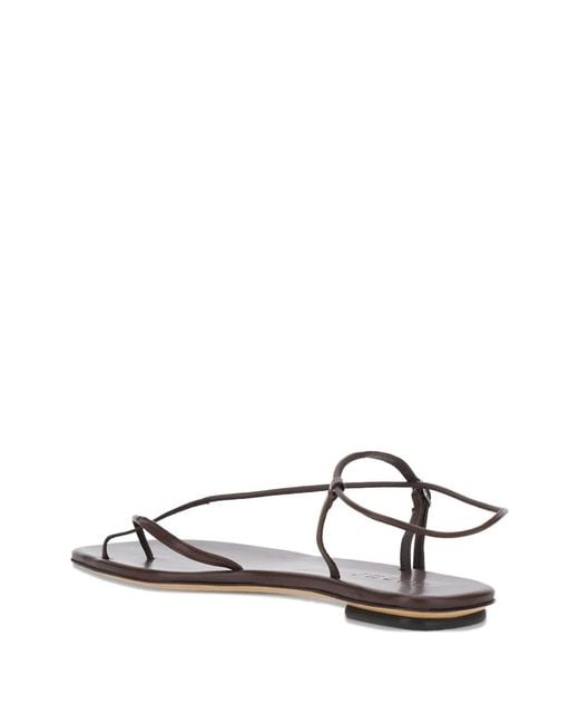 Soeur Brown Leather Sandal