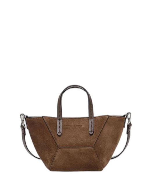 Brunello Cucinelli Brown Calf Leather Bag