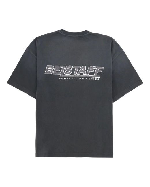 Belstaff Black T-Shirt Con Logo for men