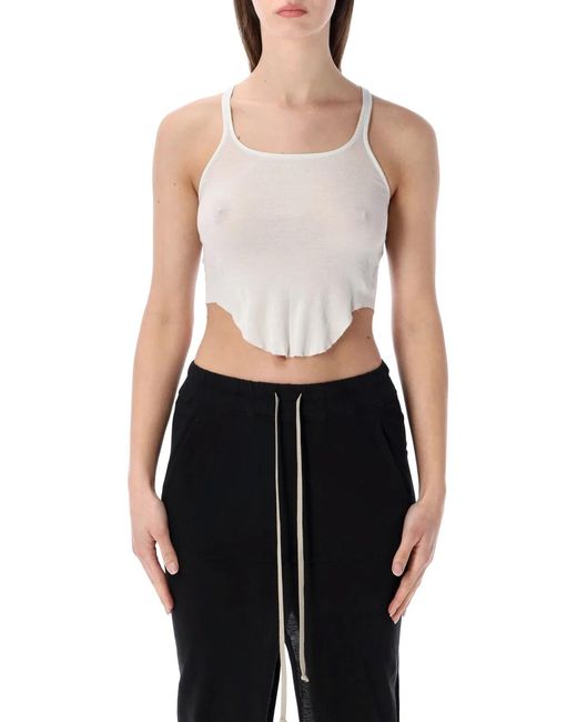 Rick Owens Black Drkshdw Basic Tank Cropped