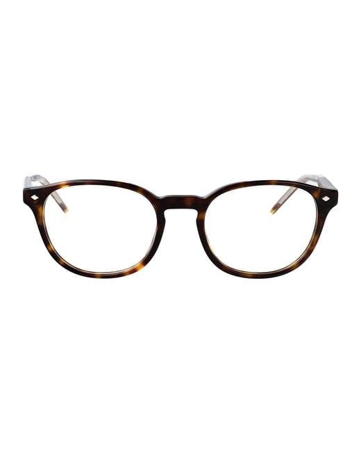 Giorgio Armani Brown Acetate Optical Glasses