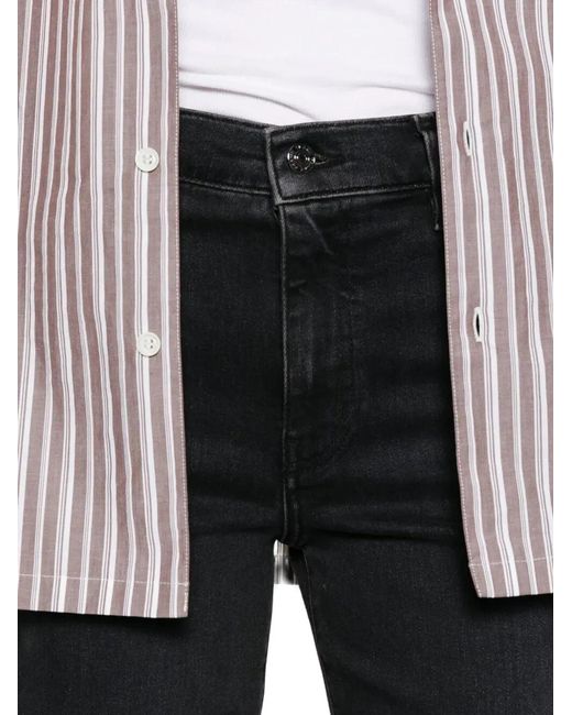 FRAME Black "Le Slim Palazzo" High Rise Wide Leg Flare Jeans