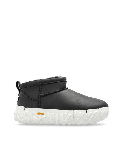 Ugg Black Classic Ultra Mini Wrap Tech Boots for men