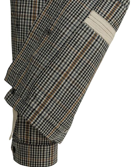 Barbour Gray Linen Cotton Jacket for men