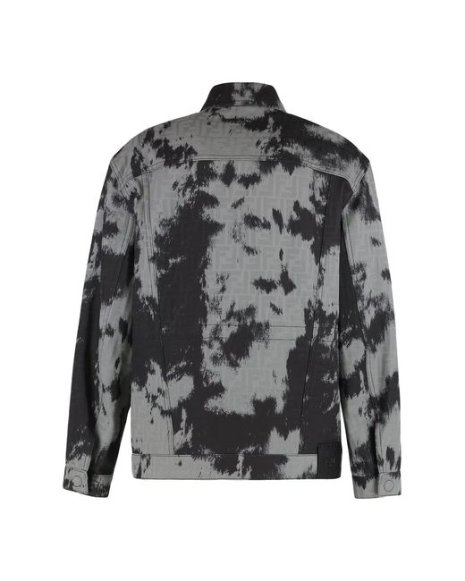 Fendi Black Denim Jacket Ff