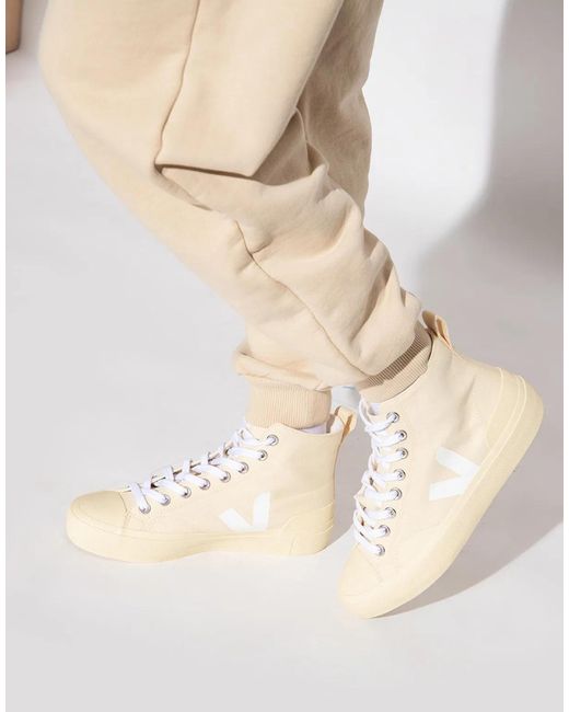 Veja Natural Wata Ii Canvas High-Top Sneakers