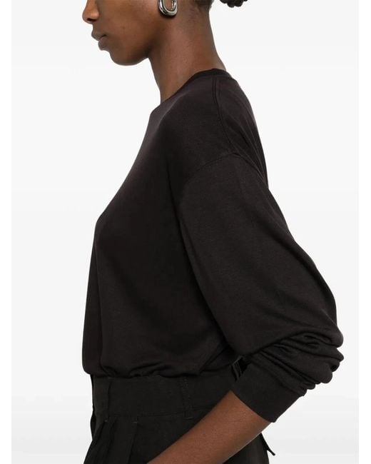 Studio Nicholson Black "Simmons" Long Sleeve T-Shirt