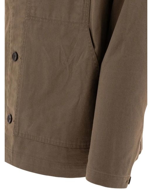 Vince Green Cotton Linen Jacket for men