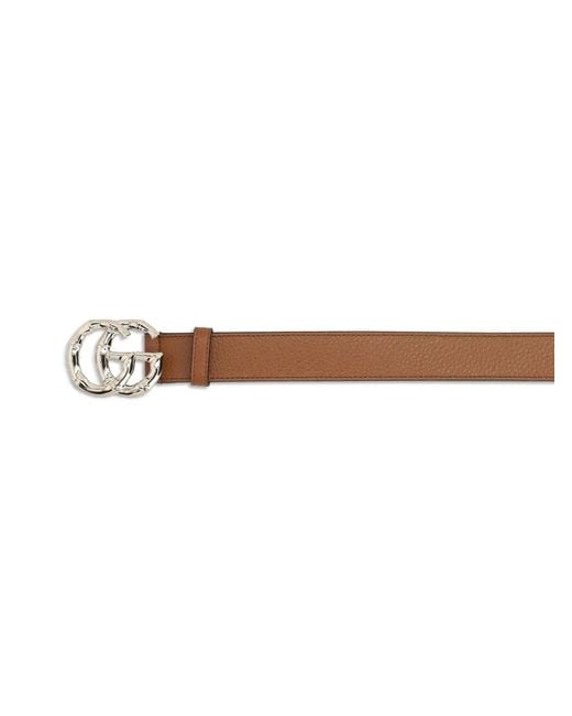Gucci White Gg Marmont Belt