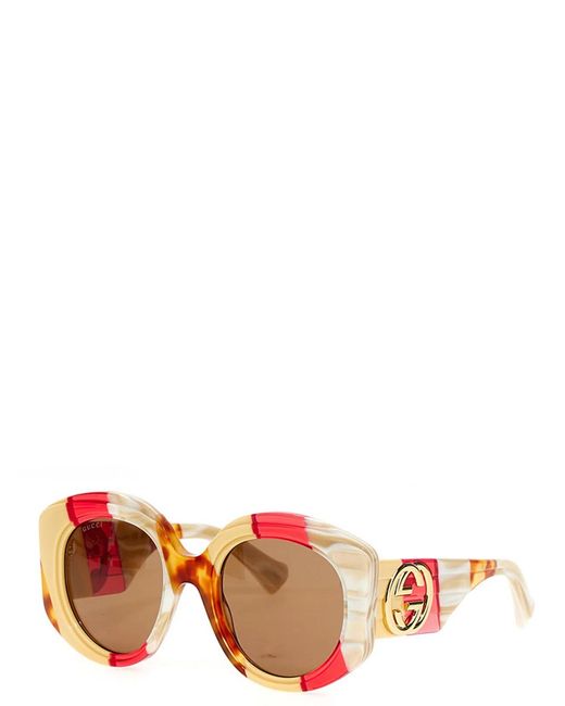 Gucci Pink Tricolor Sunglasses
